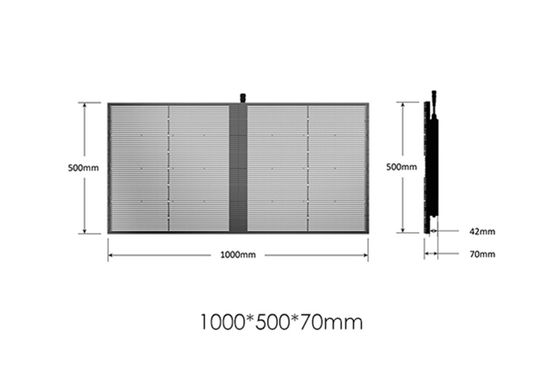 Υψηλή φωτεινότητα εσωτερικού χώρου εξωτερικού χώρου SMD P2.84 P20 Πλήρες έγχρωμο πλέγμα LED από γυαλί τοίχου