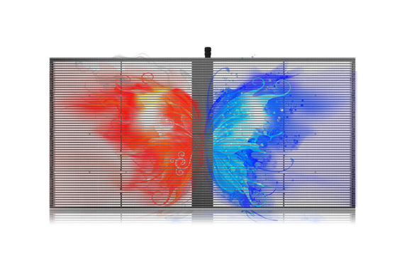 Υψηλή φωτεινότητα εσωτερικού χώρου εξωτερικού χώρου SMD P2.84 P20 Πλήρες έγχρωμο πλέγμα LED από γυαλί τοίχου