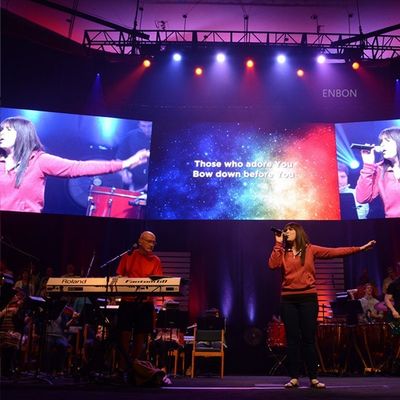 Επίδειξη SMD2020 2880HZ των εσωτερικών πλήρων οδηγήσεων χρώματος P3.91 AC110V