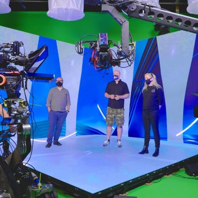 Λήψη φόντου οθόνης HD 16 bit P1.95 εσωτερικού χώρου, εικονική XR LED