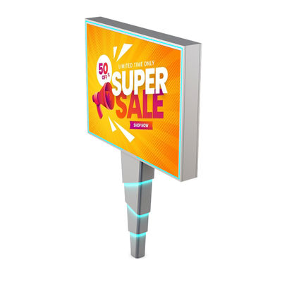 Εύκολη εγκατάσταση 8000nits IP65 p6 χάλυβα εξωτερικά LED ψηφιακές πινακίδες διαφήμισης