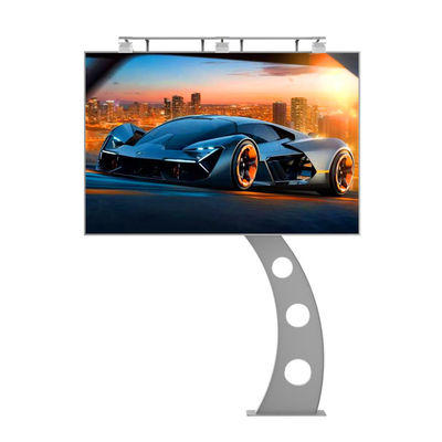 IP65 αδιάβροχη p6 8000nits χάλυβα διαφημιστική ψηφιακή οθόνη εξωτερική LED πινακίδα