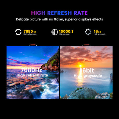 Διαφήμιση Πίνακα LED Εικονίδιο LED Εμπορική διαφήμιση P6.67 Εξωτερική οθόνη LED Πλήρο χρώμα 8000cd/τμ 960*960mm