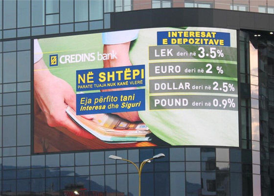 Καμμμένη τηλεοπτική οθόνη οθόνης επίδειξης των υψηλών φωτεινότητας υπαίθριων οδηγήσεων διαφήμισης