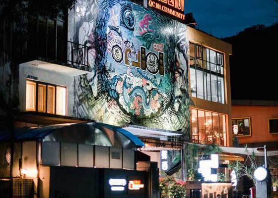 Τηλεοπτικός τοίχος 10mm πίσσα 5000nits επίδειξης των υψηλών οδηγήσεων φωτεινότητας διαφανών εικονοκυττάρου