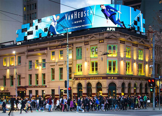 Υπαίθρια σταθερή οδηγημένη οθόνη 330W P10 SMD3535 6000cd/M2