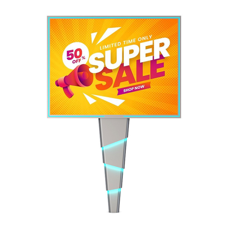 Εύκολη εγκατάσταση 8000nits IP65 p6 χάλυβα εξωτερικά LED ψηφιακές πινακίδες διαφήμισης