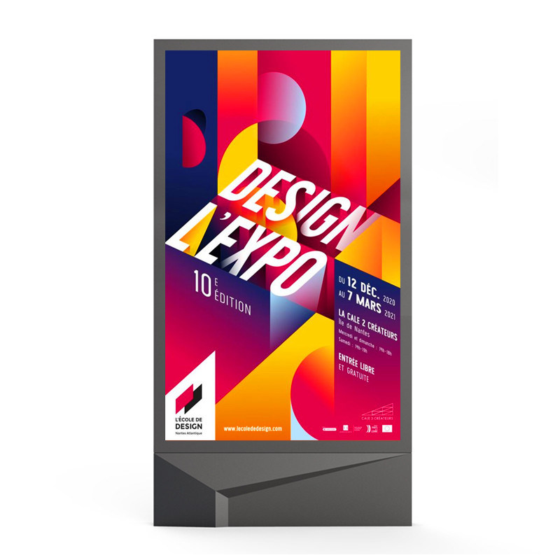 Εύκολη εγκατάσταση 3840Hz IP65 αδιάβροχο P4 P5 P6 P8 P10 10000nits Εξωτερικό LED Mupi LED ψηφιακή σήμανση